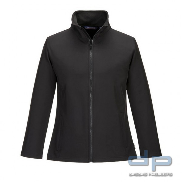 Damen Softshelljacke, wasserabweisend mit leichtem Fleecefutter, bis 2XL