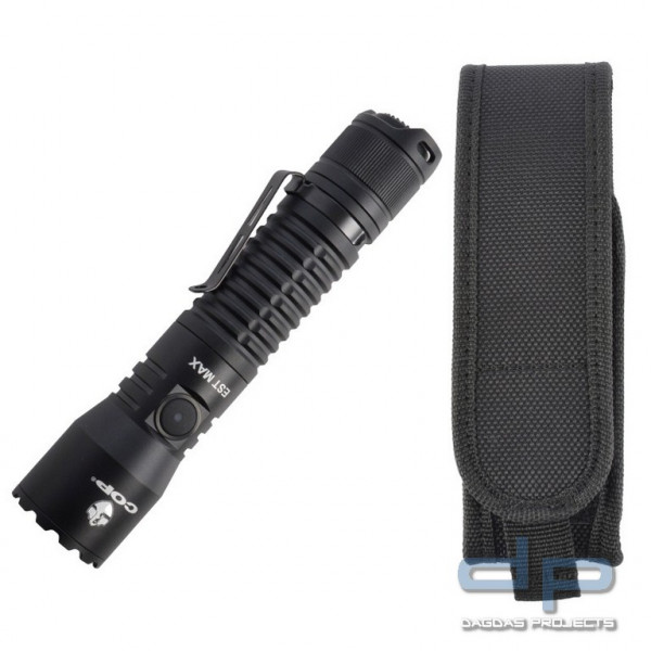 COP®/Speras -EST MAX- Taschenlampe inkl. Akku und COP® 1406C Holster