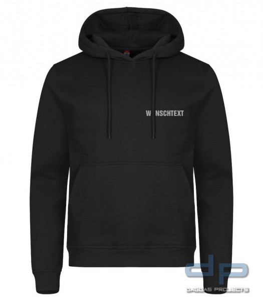 Unisex Kapuzenpullover Miami Hoody in verschiedenen Farben mit Aufdruck nach Wunsch auf Brust und Rü