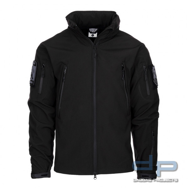 Softshell Jacke tactical in Schwarz Größe: 5XL