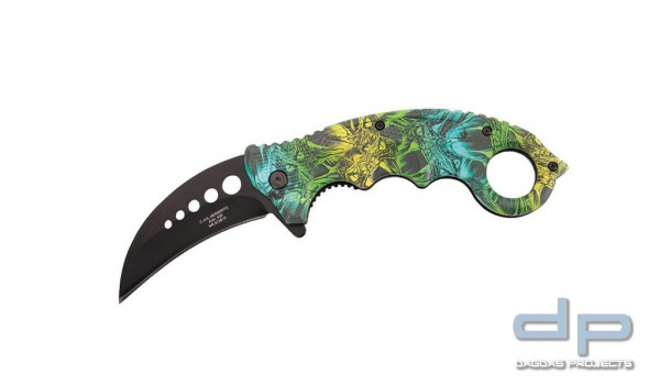 Karambit-Einhandmesser im Schlangenkopf-Design