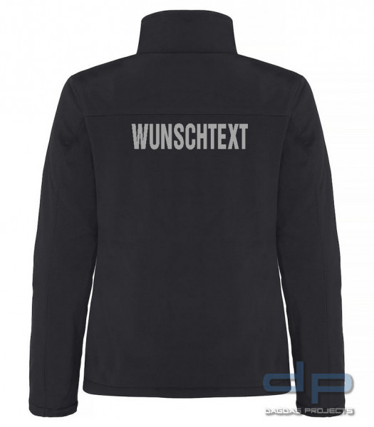 Behörden Padded Softshell Jacke Lady mit Wunschaufdruck in reflex silber