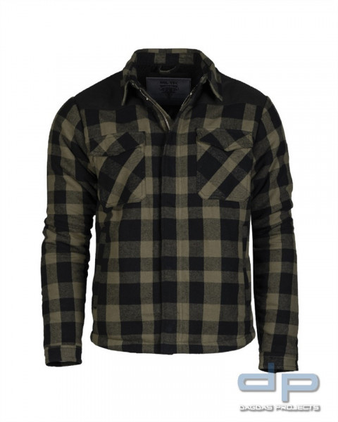 LUMBERJACKET SCHWARZ/OLIV, GRÖßE: L