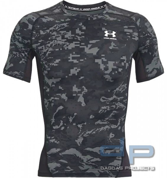 Under Armour HeatGear T-Shirt Camo Print in schwarz